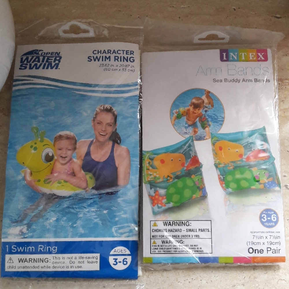 Swim ring & Arm bands for kids of 3-6years